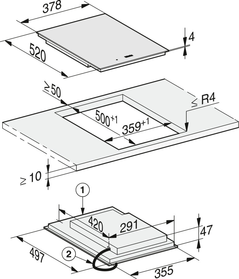 Индукционная варочная панель CS 7612 FL Miele