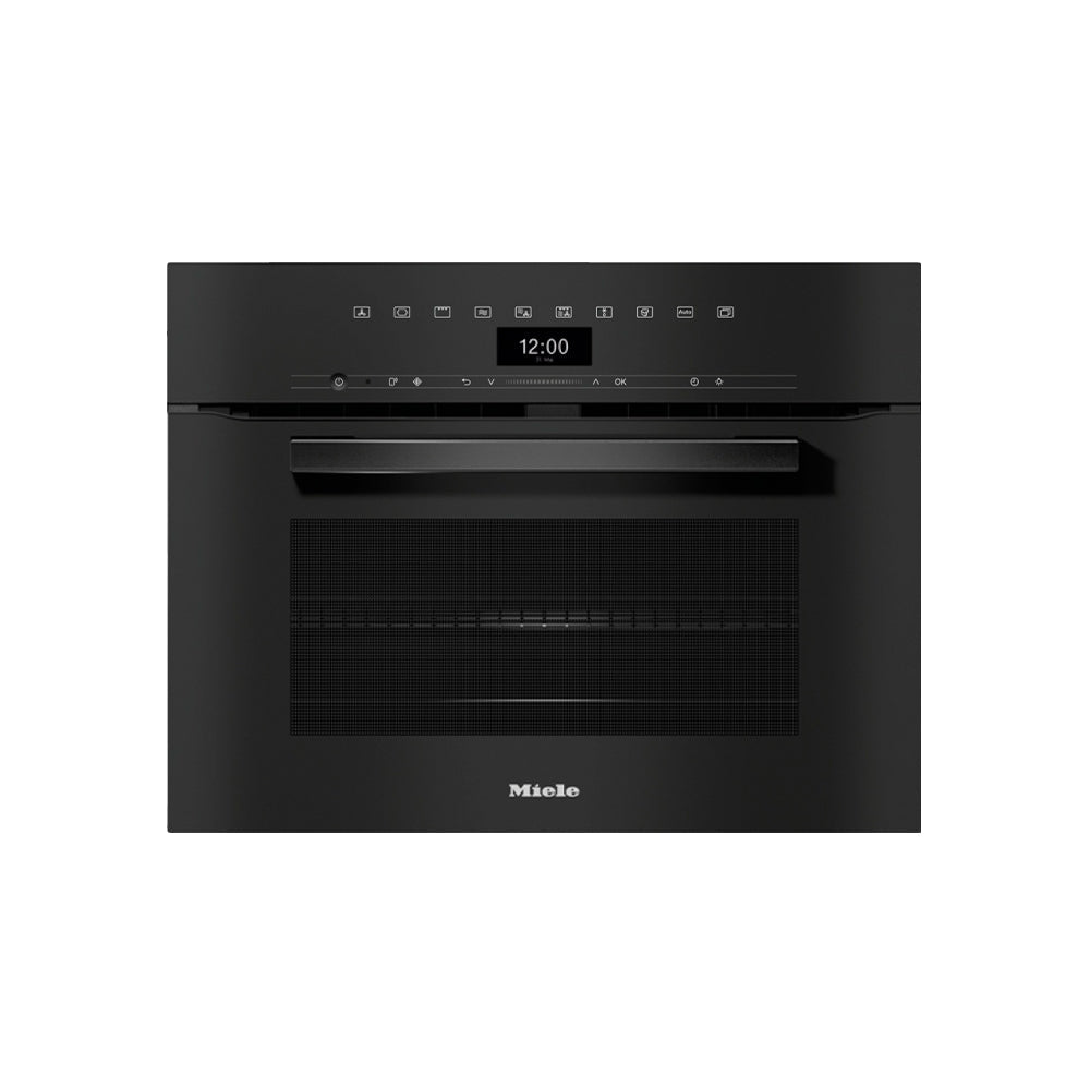 Компактный духовой шкаф H7440BM с СВЧ черный обсидиан