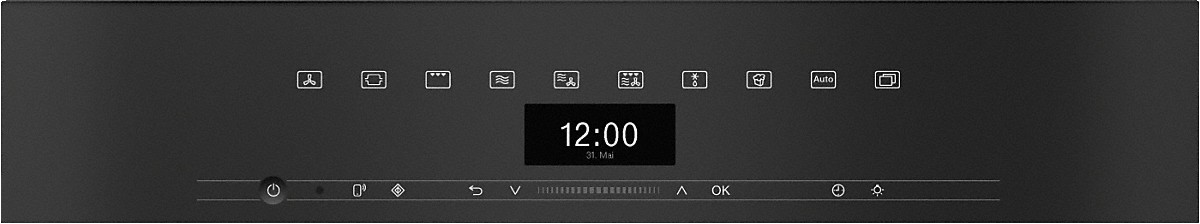 Компактный духовой шкаф H7440BM с СВЧ сталь