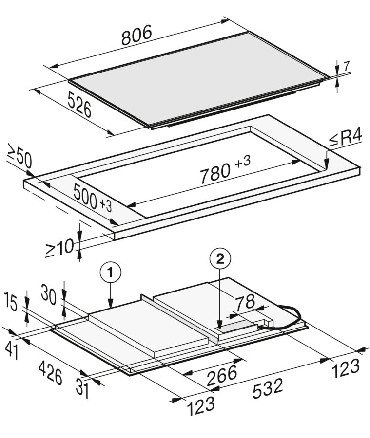 Индукционная варочная панель KM7677 FR