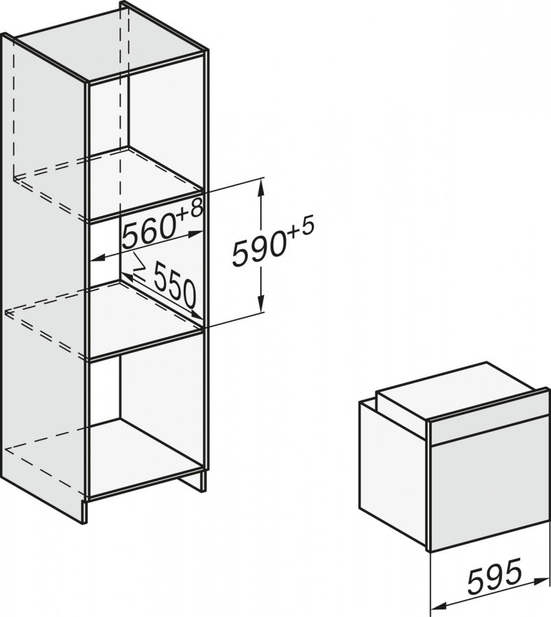 Духовой шкаф H7464BP сталь