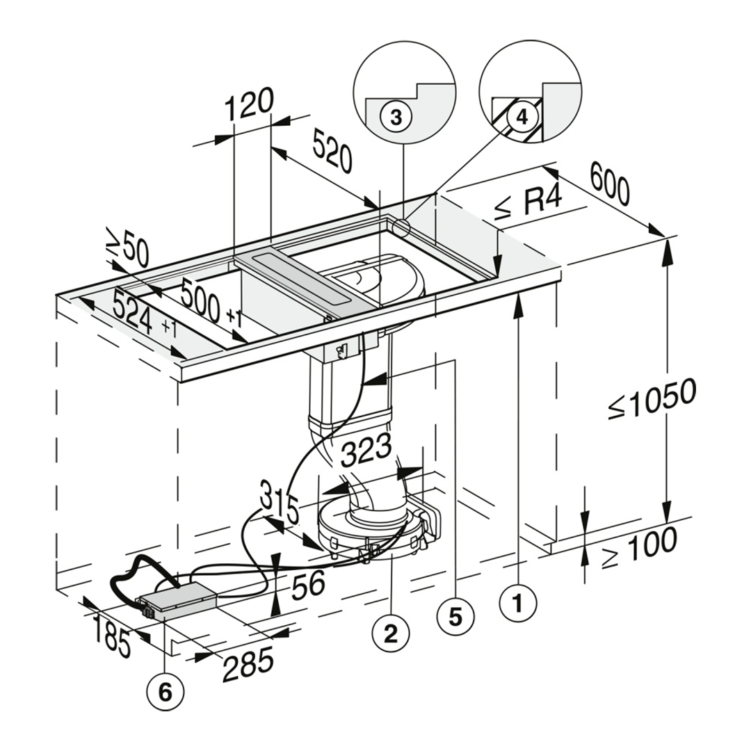 Панель комби (вытяжка) Miele CSDA7001 FL