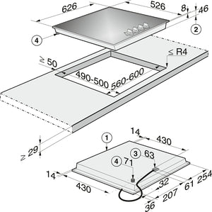 Газовая варочная панель KM 3010