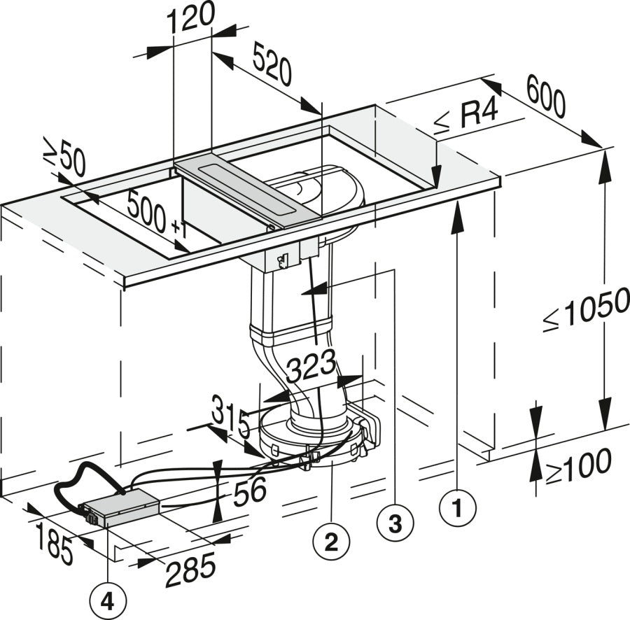 Панель комби (вытяжка) Miele CSDA7001 FL