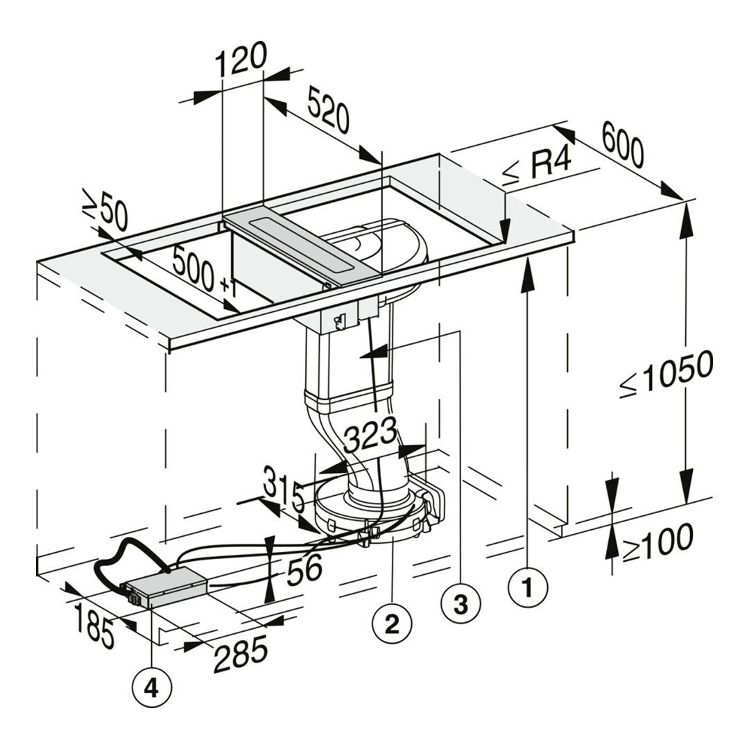 Панель комби (вытяжка) Miele CSDA7001 FL